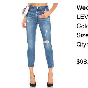 Levi’s Wedgie Straight Jeans, Size 24, worn once